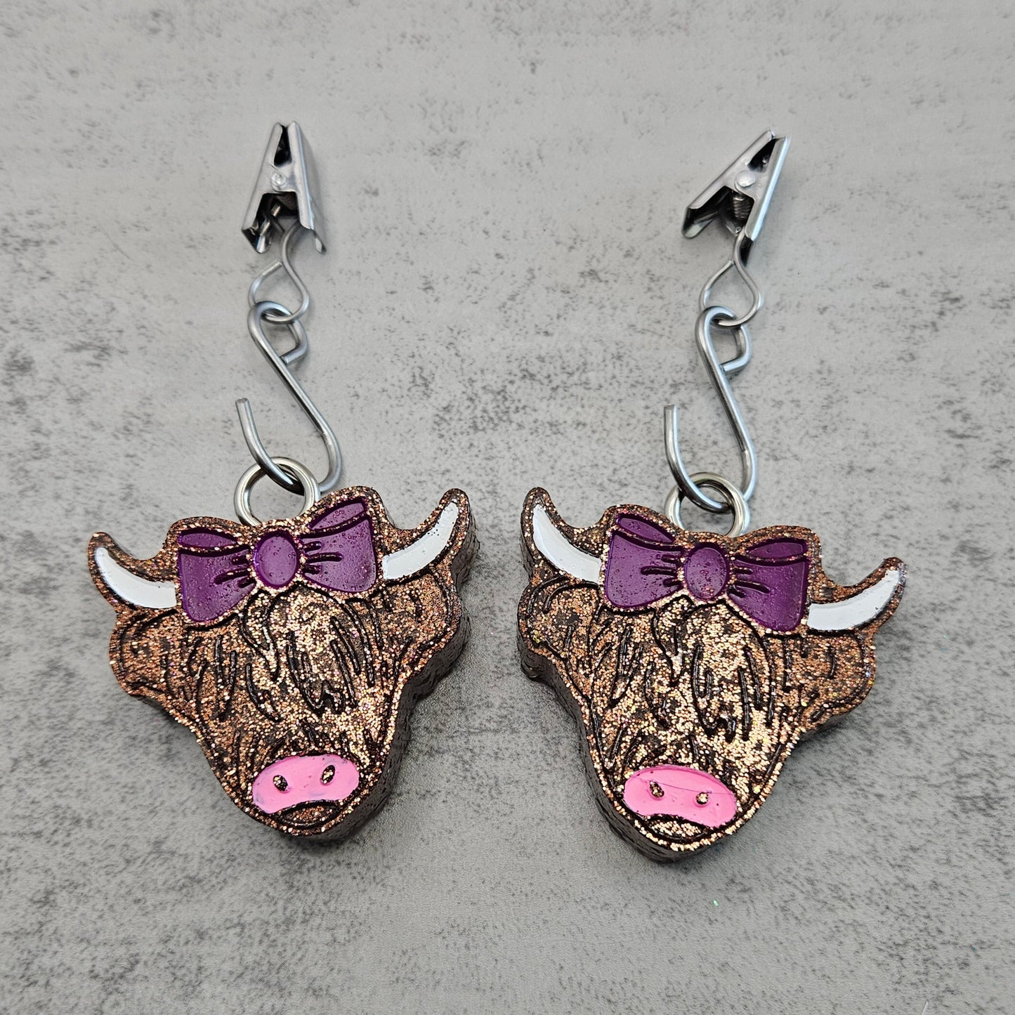 HIGHLAND COW Set of Vent Clips FRUIT LOOPS