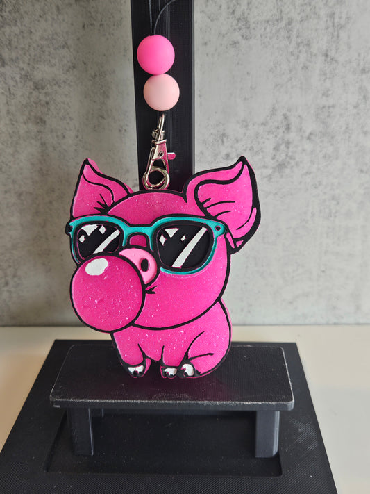 BUBBLE GUM PIG Car Freshie